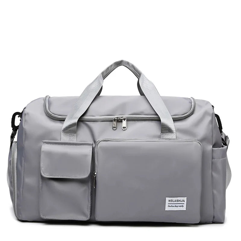 Large-capacity Travel Luggage Bag, Portable Sports Zipper Handbag, Multifunctional Overnight Bag Unisex Bag For Daily Use