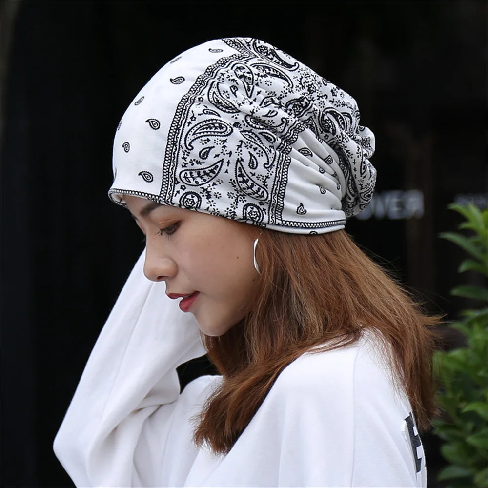 Spring Women Hat Warm Beanie Hats Cap Turban Tube Bandana Headband Outdoor Head Face Scarf Neck Warmer Collar Headwear Kerchief