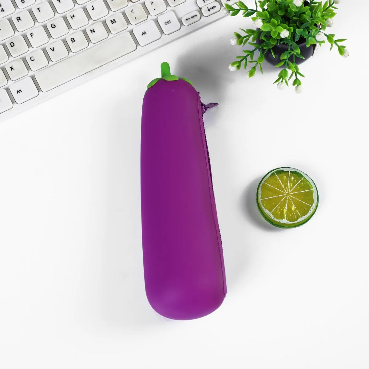 Cute Pencil Case Kawaii Fruit Candy Color Silicone Coin Purse Jelly Coin Purse Key Wallet Earphone Organizer Storage Box Pocket