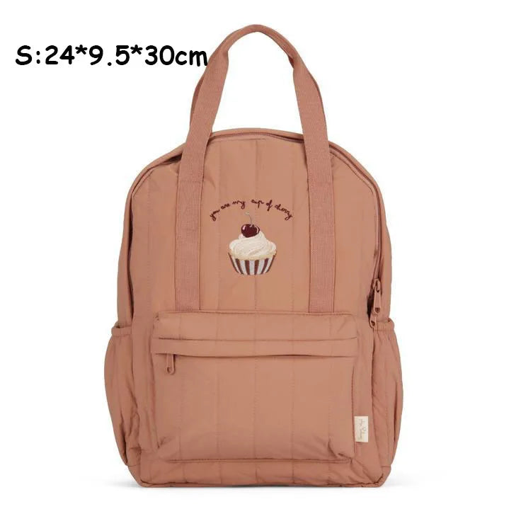 KS Baby Backpack Primary Schoolbag Kindergarten Kids Bags Brand Traveling Mom Cherry Lemon Children's Boys Girls Gift Storage