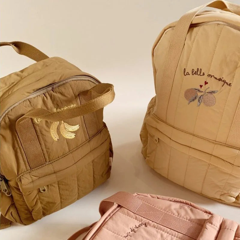 KS Baby Backpack Primary Schoolbag Kindergarten Kids Bags Brand Traveling Mom Cherry Lemon Children's Boys Girls Gift Storage