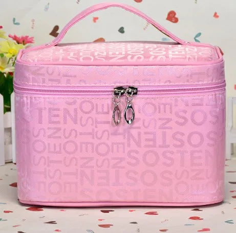 Big Size Women Cosmetic Bag Letter Large capacity multi-function zipper Makeup Bag Ladies Fashion Neceser Maquillaje ZDH012