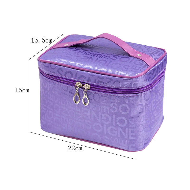 Big Size Women Cosmetic Bag Letter Large capacity multi-function zipper Makeup Bag Ladies Fashion Neceser Maquillaje ZDH012