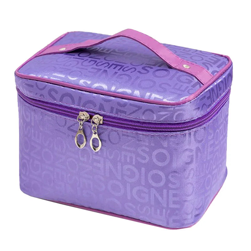 Big Size Women Cosmetic Bag Letter Large capacity multi-function zipper Makeup Bag Ladies Fashion Neceser Maquillaje ZDH012