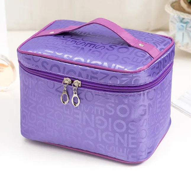 Big Size Women Cosmetic Bag Letter Large capacity multi-function zipper Makeup Bag Ladies Fashion Neceser Maquillaje ZDH012