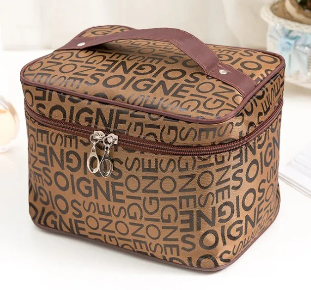 Big Size Women Cosmetic Bag Letter Large capacity multi-function zipper Makeup Bag Ladies Fashion Neceser Maquillaje ZDH012