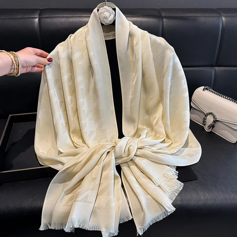 2025 Latest Luxury Brand Bohemia Hijab Scarf Long Muslim Shawl Female Foulard Soft Turban Head Wraps For Women Headband Pashmina