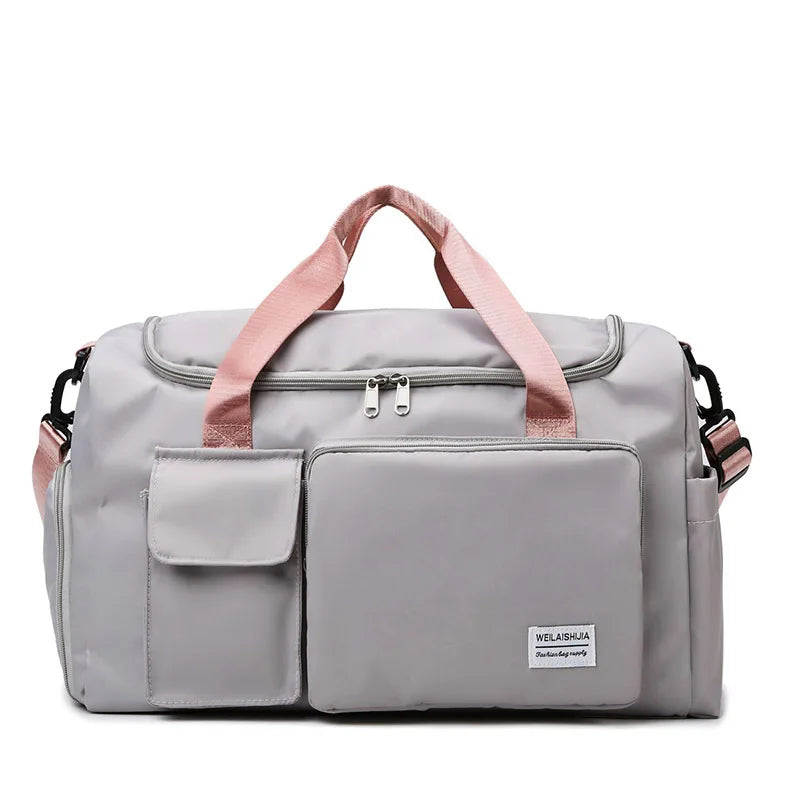 Large-capacity Travel Luggage Bag, Portable Sports Zipper Handbag, Multifunctional Overnight Bag Unisex Bag For Daily Use