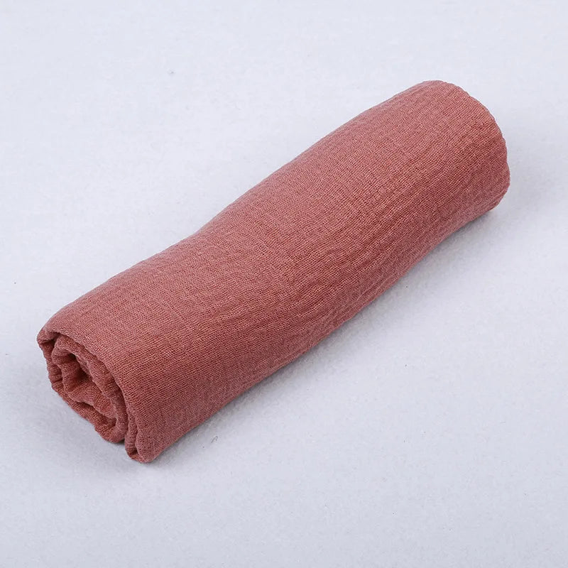 180*90cm Women Muslim Crinkle Hijab Scarf Femme Musulman Cotton Linen Solid Headscarf Islamic Hijab Shawls and Wraps Wholesale
