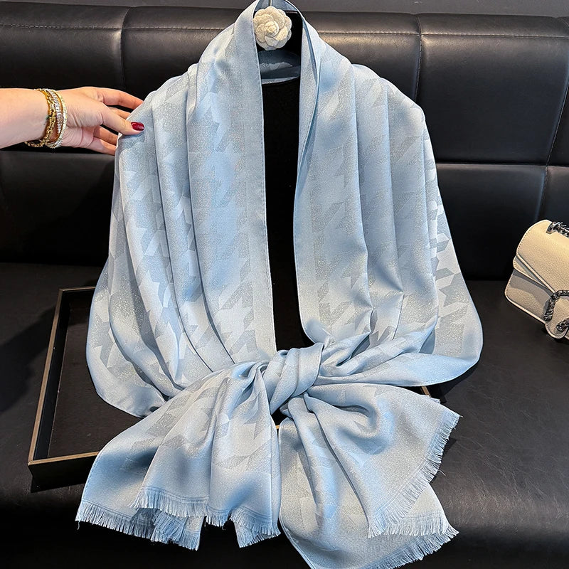 2025 Latest Luxury Brand Bohemia Hijab Scarf Long Muslim Shawl Female Foulard Soft Turban Head Wraps For Women Headband Pashmina