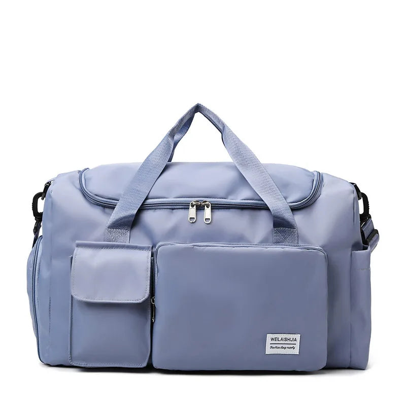 Large-capacity Travel Luggage Bag, Portable Sports Zipper Handbag, Multifunctional Overnight Bag Unisex Bag For Daily Use