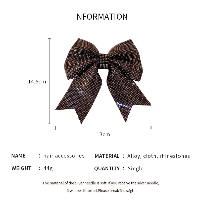 1/3 Pcs Super Fairy Fully-jewell Bow Spring Hair Clips For Women Japan Korean Design Delicate Versatile Commuter Accessories