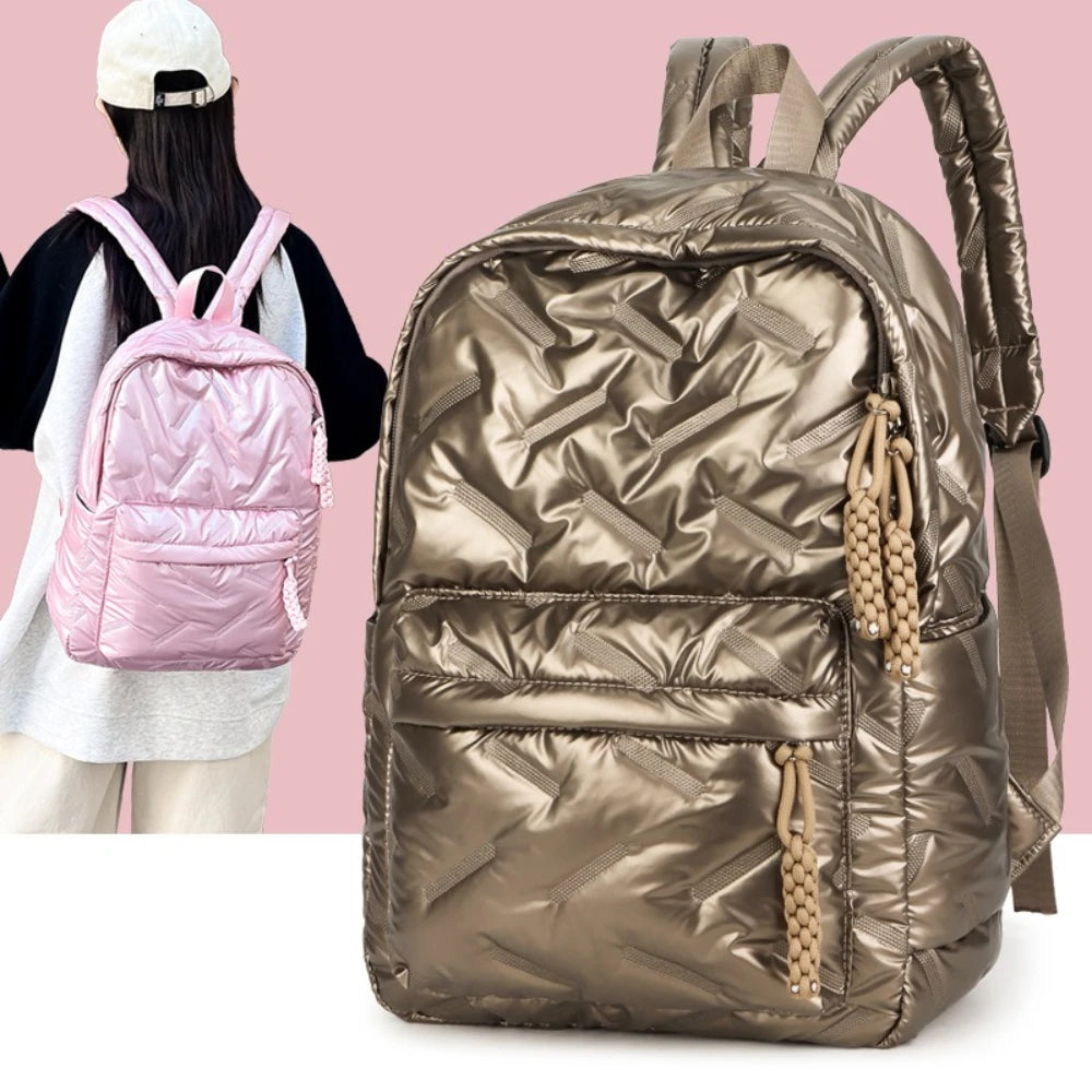 Large Capacity Women Backpacks Waterproof Nylon Fashion Travel Bag Teenagers' Schoolbag School Backpack for College Students