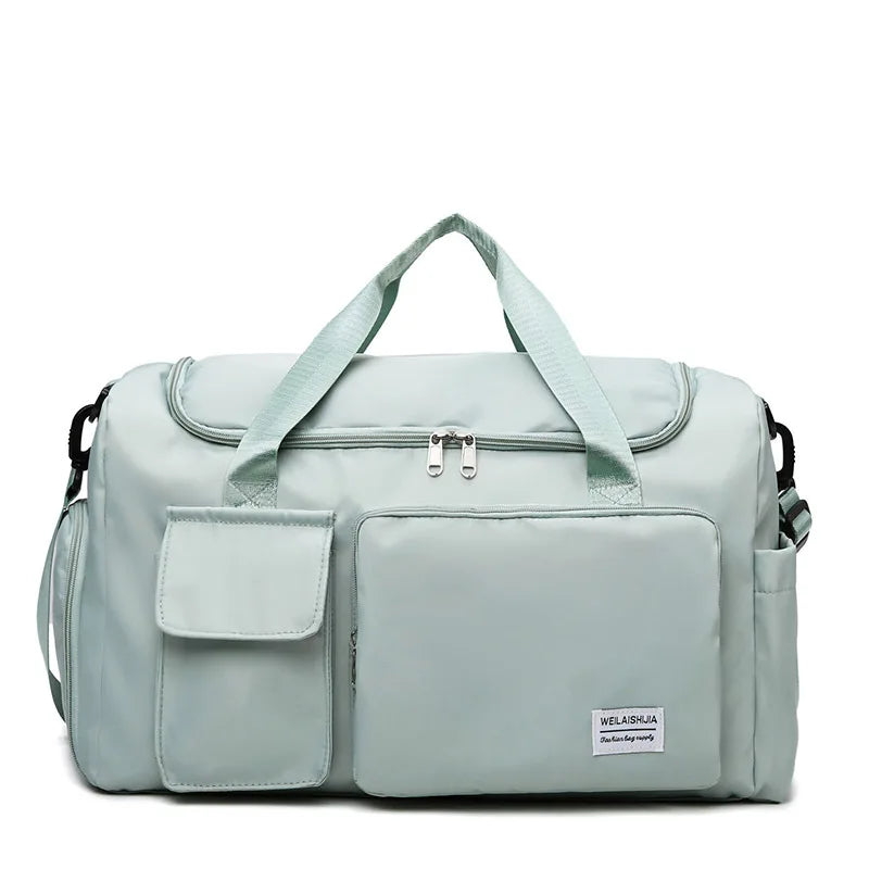 Large-capacity Travel Luggage Bag, Portable Sports Zipper Handbag, Multifunctional Overnight Bag Unisex Bag For Daily Use
