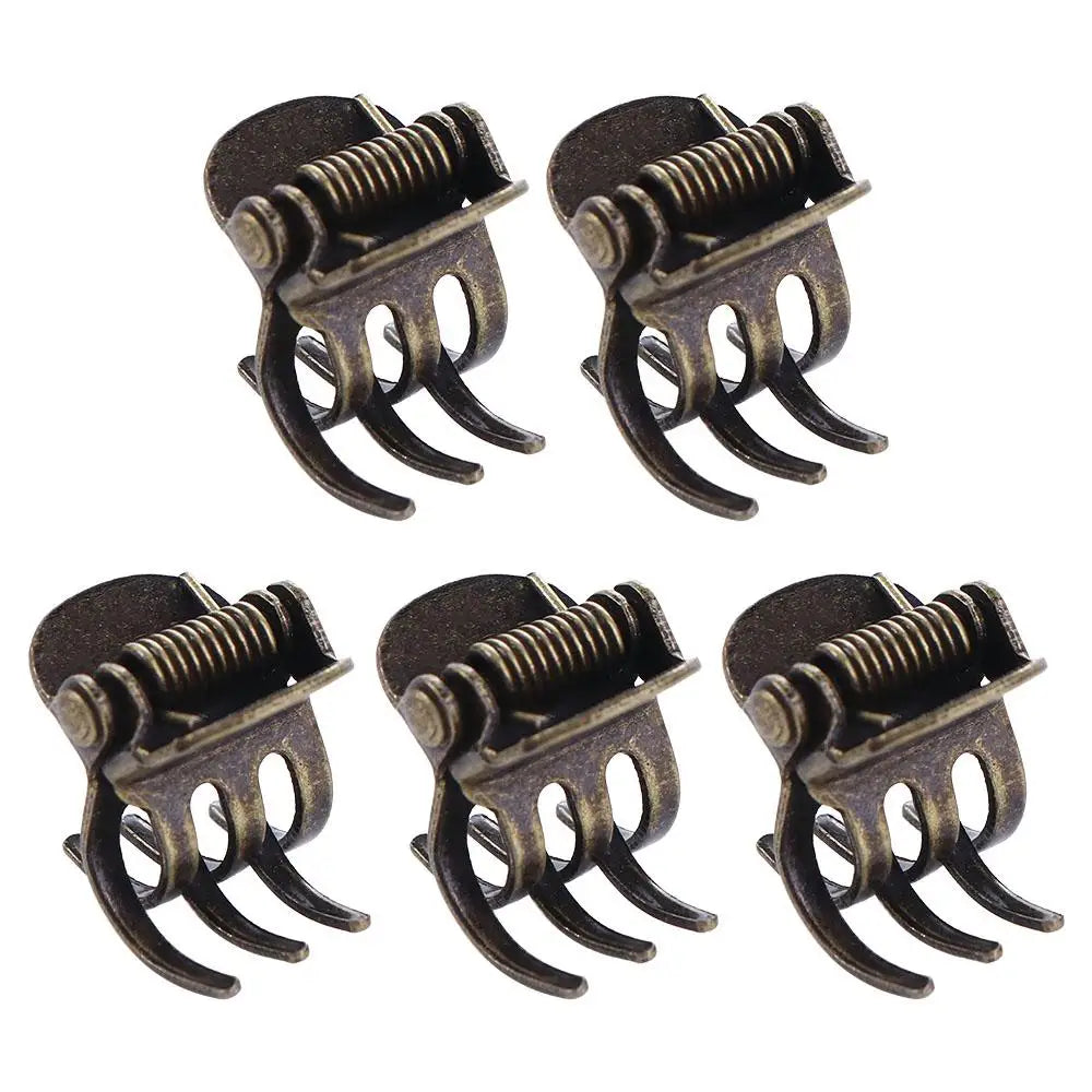 5pcs/lot antique copper small mini hair claws jaw crab clamp clips pin metal  grey color hair accessories for women goody