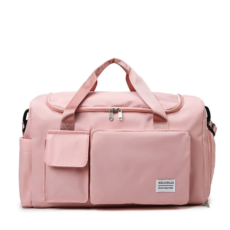 Large-capacity Travel Luggage Bag, Portable Sports Zipper Handbag, Multifunctional Overnight Bag Unisex Bag For Daily Use