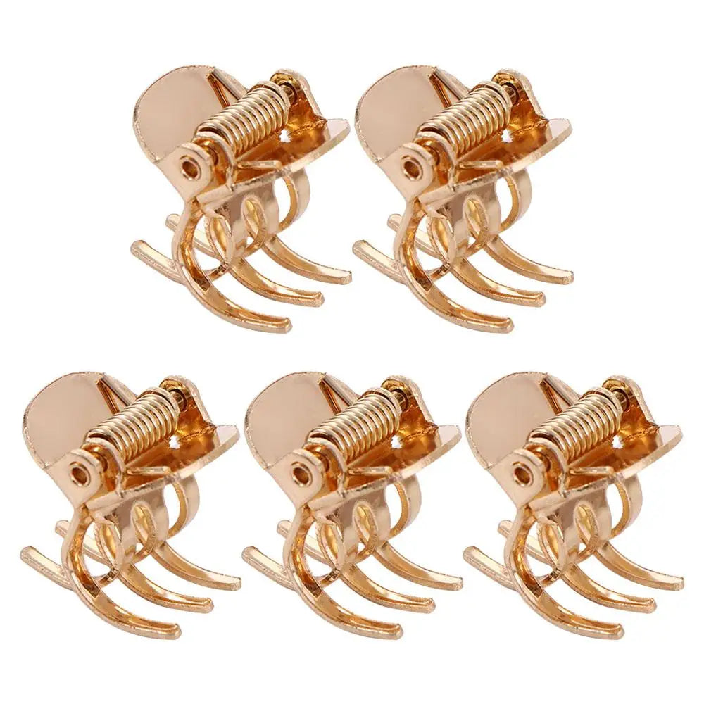 5pcs/lot antique copper small mini hair claws jaw crab clamp clips pin metal  grey color hair accessories for women goody