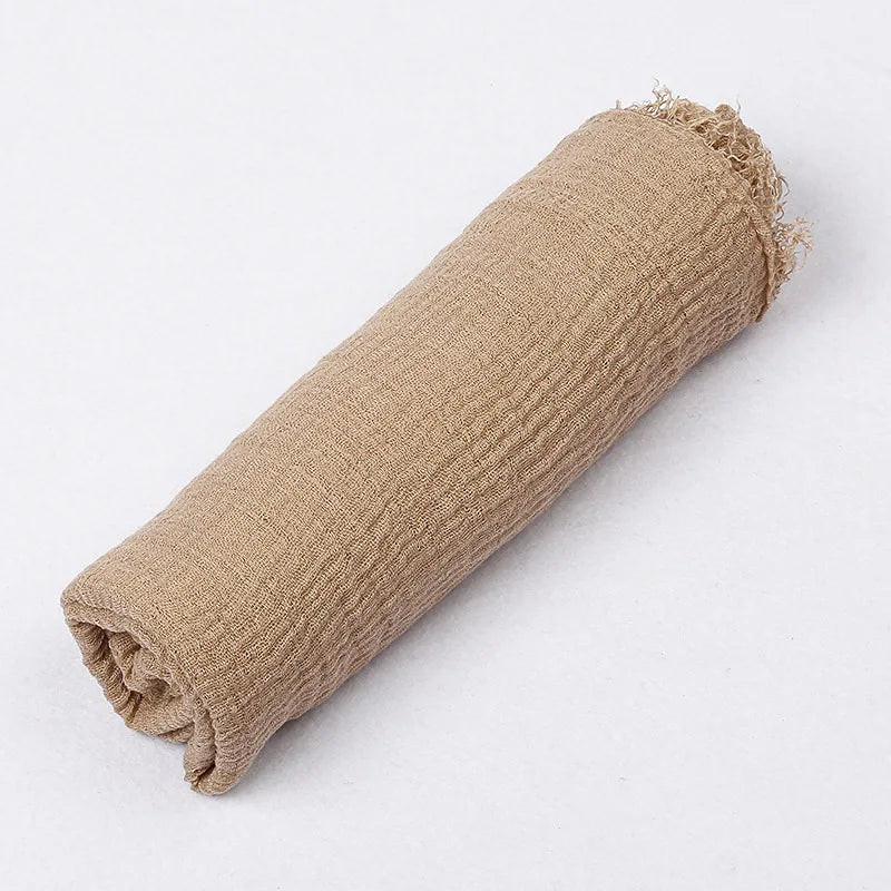 180*90cm Women Muslim Crinkle Hijab Scarf Femme Musulman Cotton Linen Solid Headscarf Islamic Hijab Shawls and Wraps Wholesale