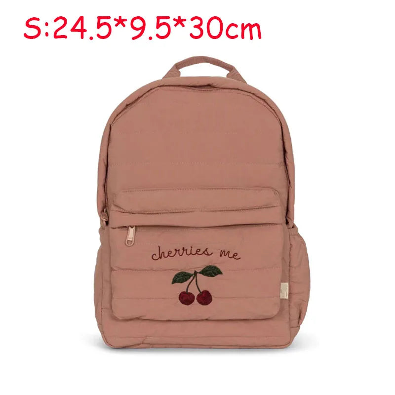 KS Baby Backpack Primary Schoolbag Kindergarten Kids Bags Brand Traveling Mom Cherry Lemon Children's Boys Girls Gift Storage