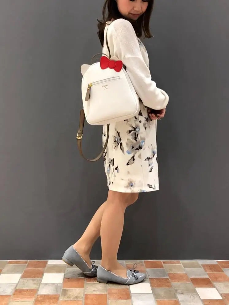 Japanese Style New Student Girls Handbag White Backpack Fashion Women's Leather Backpack Shoudler Bags