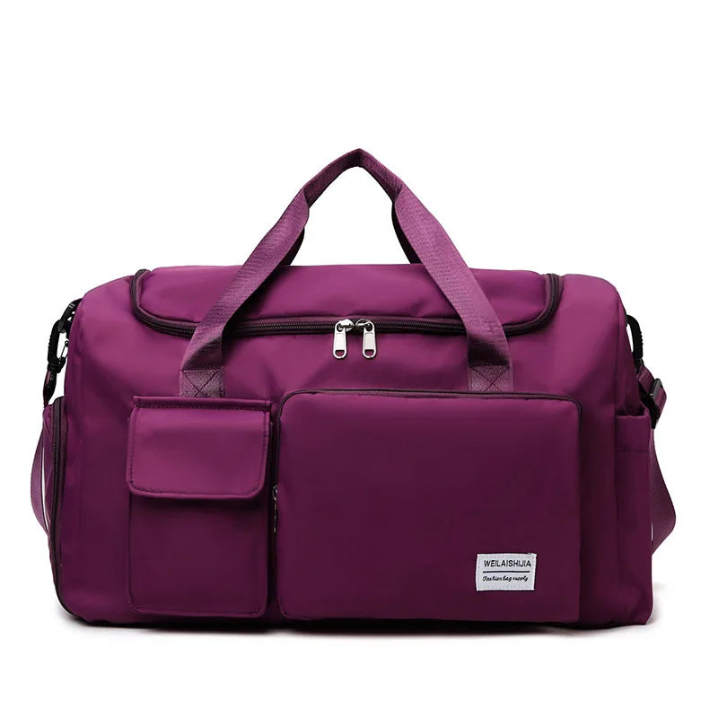 Large-capacity Travel Luggage Bag, Portable Sports Zipper Handbag, Multifunctional Overnight Bag Unisex Bag For Daily Use