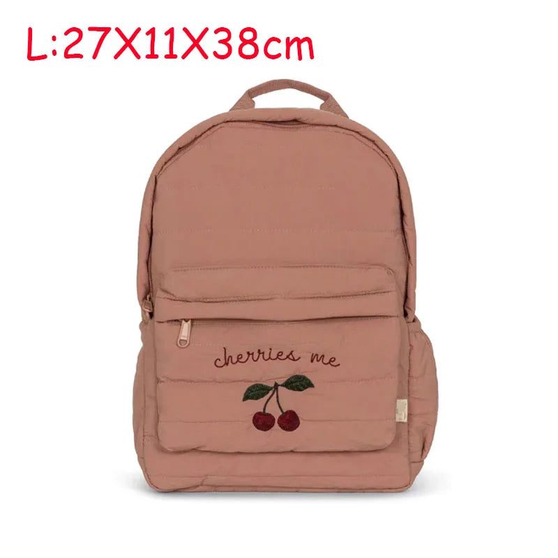 KS Baby Backpack Primary Schoolbag Kindergarten Kids Bags Brand Traveling Mom Cherry Lemon Children's Boys Girls Gift Storage