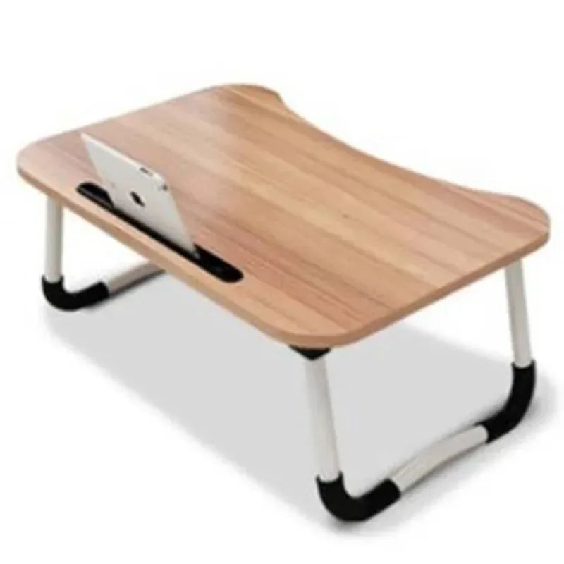 Folding Mini Table, Bed Tray Cup Holder Type Laptop Desk, Sitting Table, Cup Holder Drawer Tablet Stand, Folding Small Table