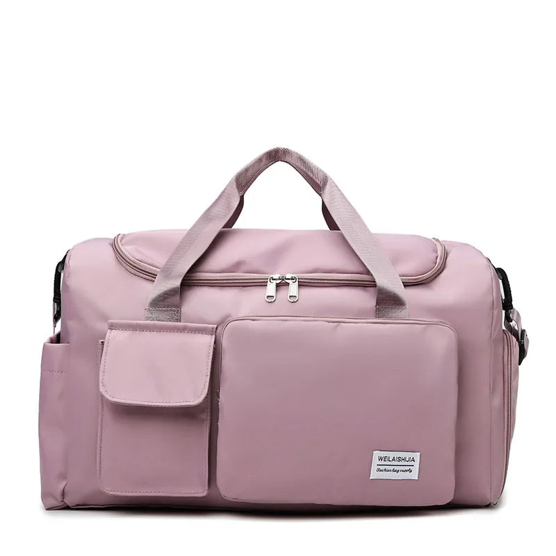 Large-capacity Travel Luggage Bag, Portable Sports Zipper Handbag, Multifunctional Overnight Bag Unisex Bag For Daily Use