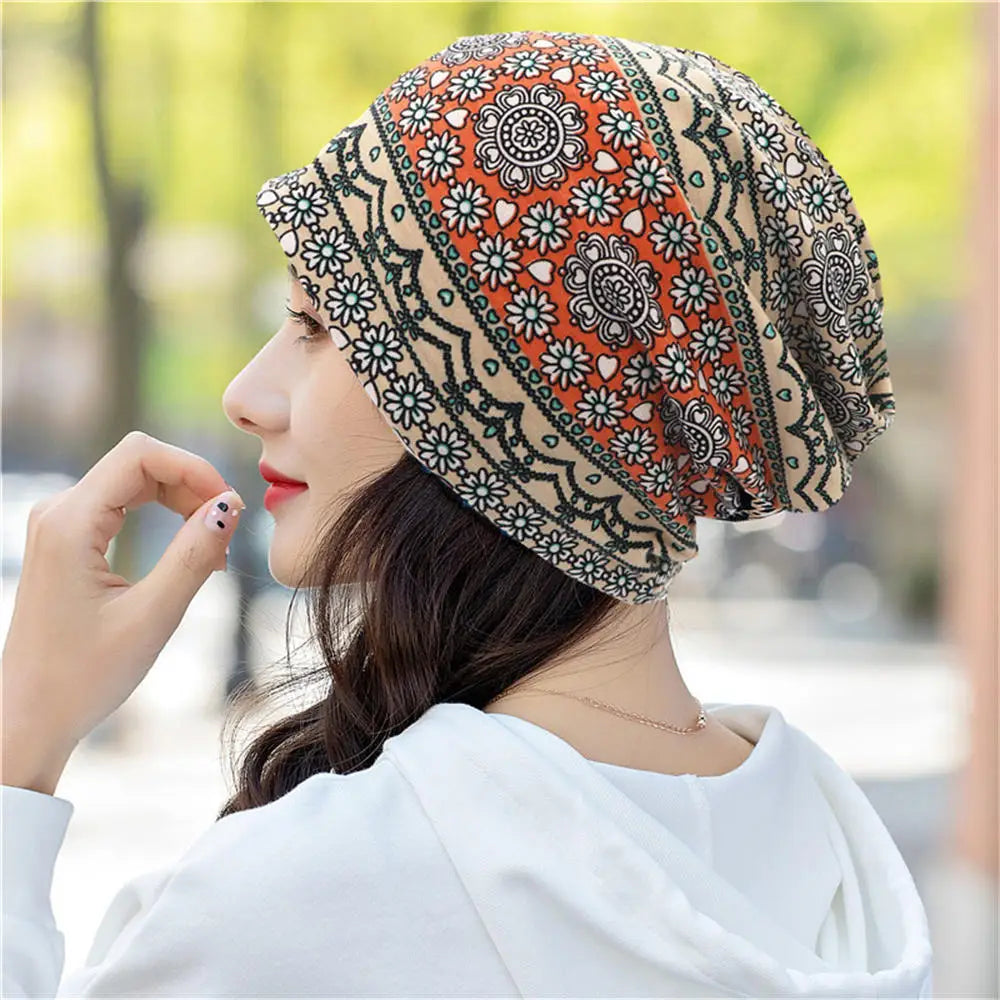 Spring Women Hat Warm Beanie Hats Cap Turban Tube Bandana Headband Outdoor Head Face Scarf Neck Warmer Collar Headwear Kerchief