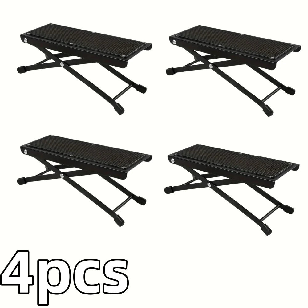 Adjustable Folding Footrest 4-Height Levels Non-Slip Pedicure Platform Stable Pedal Stand for Beauty Salons Toe Nail Care Tool