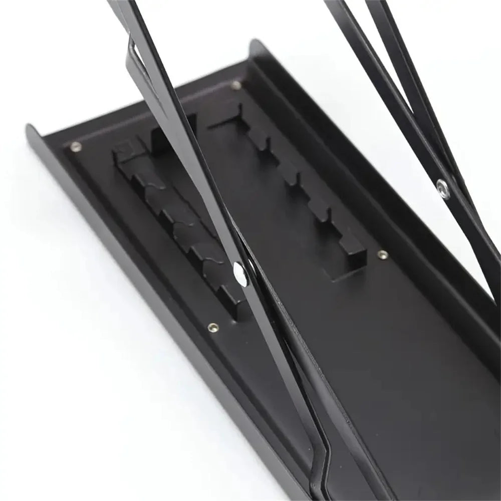 Adjustable Folding Footrest 4-Height Levels Non-Slip Pedicure Platform Stable Pedal Stand for Beauty Salons Toe Nail Care Tool