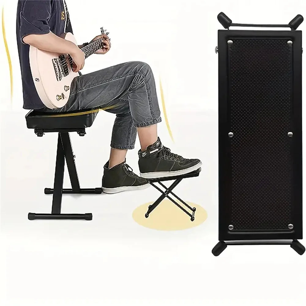 Adjustable Folding Footrest 4-Height Levels Non-Slip Pedicure Platform Stable Pedal Stand for Beauty Salons Toe Nail Care Tool
