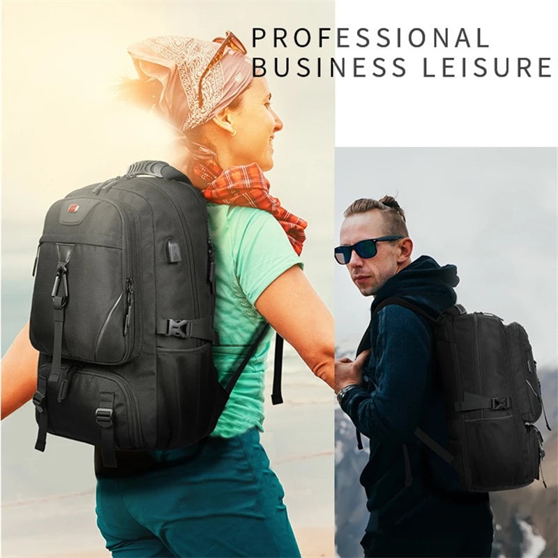 Nesitu Big Huge Large Capacity 17'' Laptop A4 Women Men Backpack Shoe Pocket Hiking Travel Bag Black Blue Green Camouflage M028