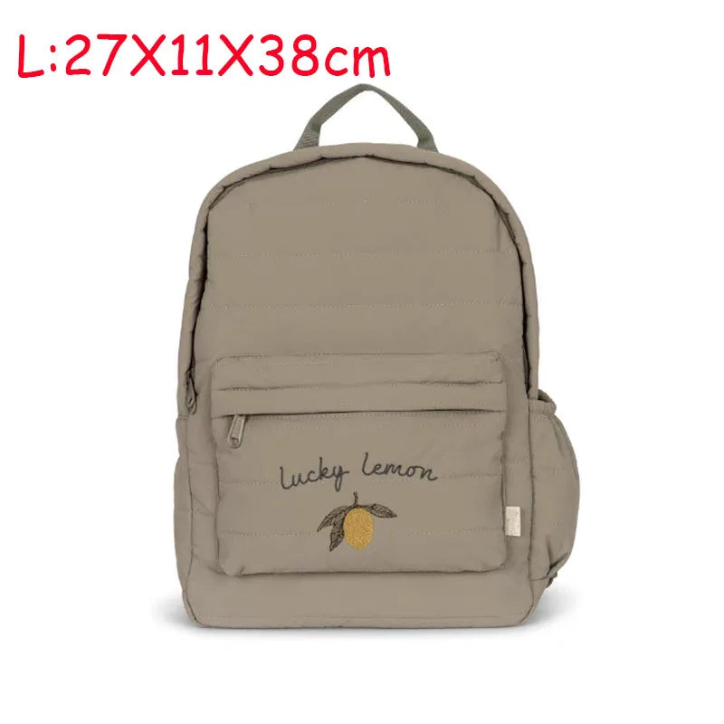 KS Baby Backpack Primary Schoolbag Kindergarten Kids Bags Brand Traveling Mom Cherry Lemon Children's Boys Girls Gift Storage