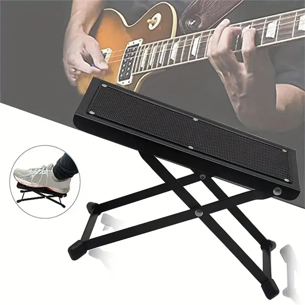 Adjustable Folding Footrest 4-Height Levels Non-Slip Pedicure Platform Stable Pedal Stand for Beauty Salons Toe Nail Care Tool