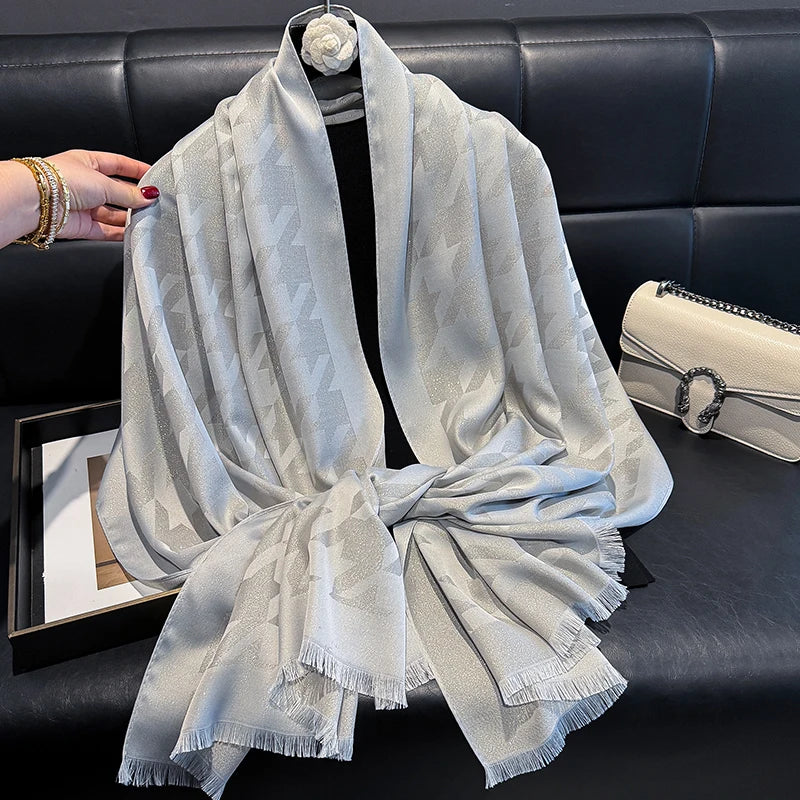 2025 Latest Luxury Brand Bohemia Hijab Scarf Long Muslim Shawl Female Foulard Soft Turban Head Wraps For Women Headband Pashmina