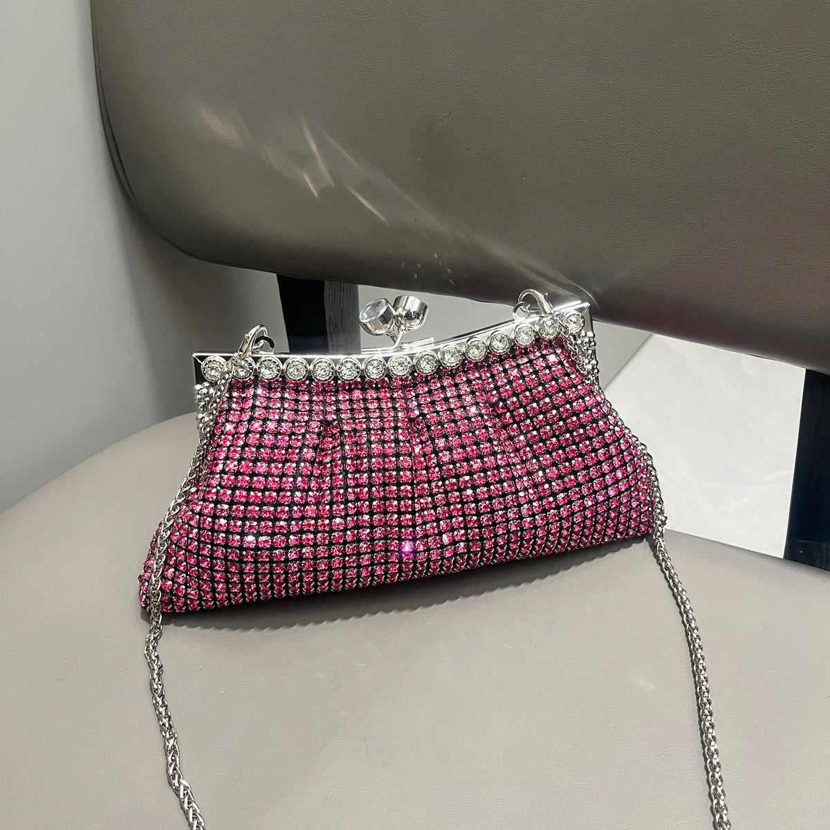 handmade Rhinestones Evening clutch Bag Purses and handbag luxury Designer shiny Crystal Clutch purse bucket bag shoulder bags