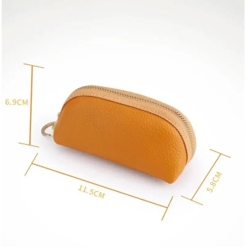 PU Leather Car Key Case Men Women Wallets Housekeeping Keys Covers Zipper Storage Pouch Card Bags