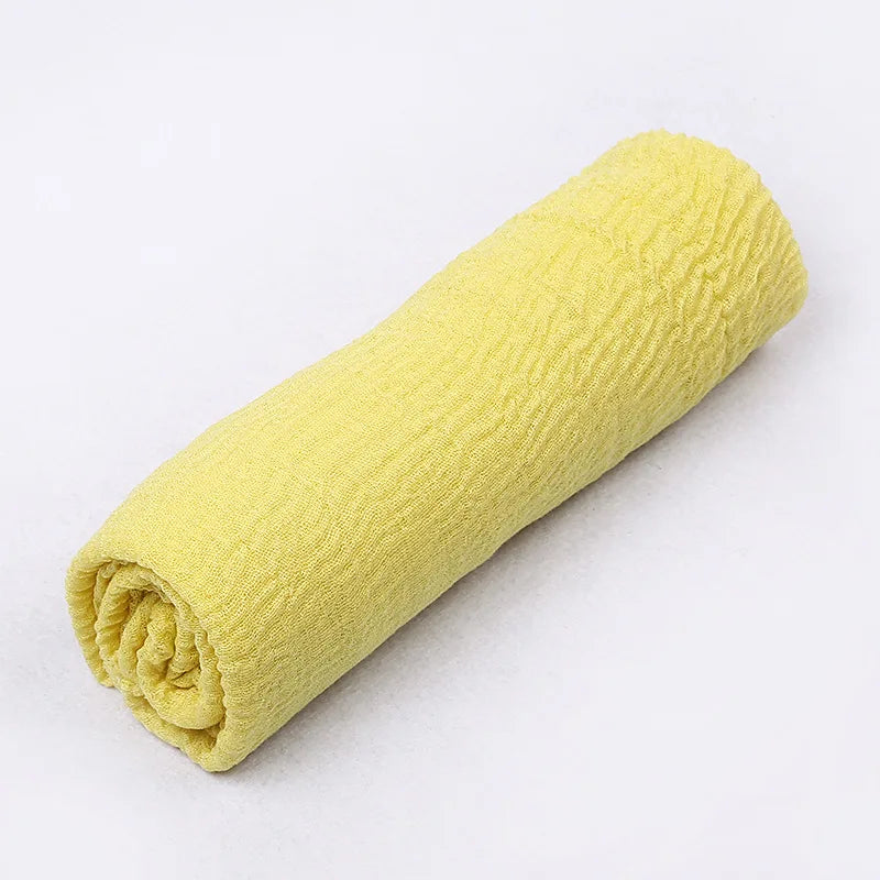 180*90cm Women Muslim Crinkle Hijab Scarf Femme Musulman Cotton Linen Solid Headscarf Islamic Hijab Shawls and Wraps Wholesale