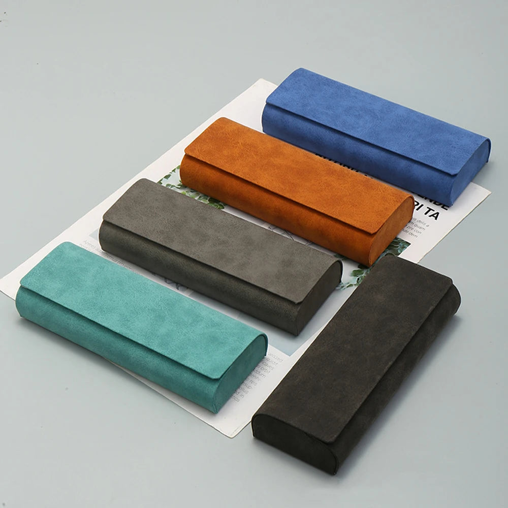 PU Leather Glasses Bag Protective Sunglasses Cover Case Box Reading Eyeglasses Pouch Eyewear Protector Case Accessories 1Pc