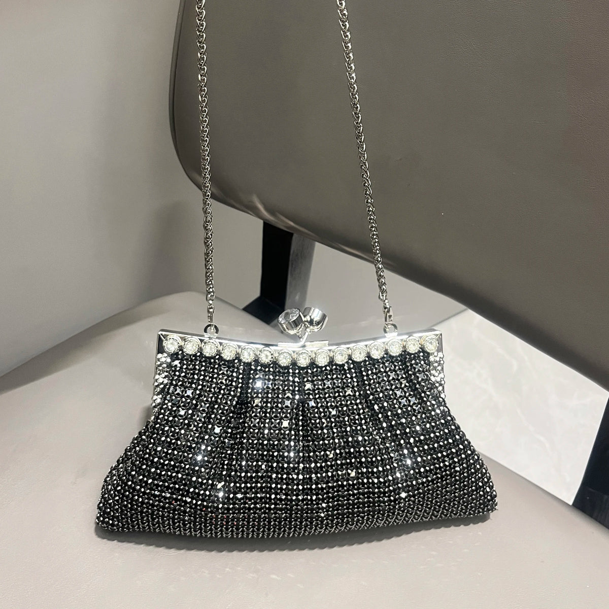 handmade Rhinestones Evening clutch Bag Purses and handbag luxury Designer shiny Crystal Clutch purse bucket bag shoulder bags