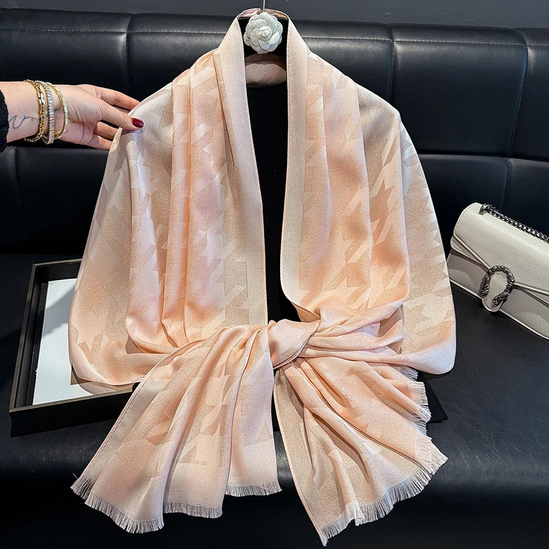 2025 Latest Luxury Brand Bohemia Hijab Scarf Long Muslim Shawl Female Foulard Soft Turban Head Wraps For Women Headband Pashmina