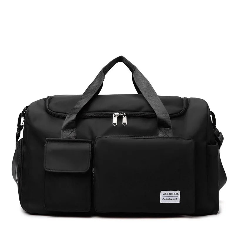 Large-capacity Travel Luggage Bag, Portable Sports Zipper Handbag, Multifunctional Overnight Bag Unisex Bag For Daily Use