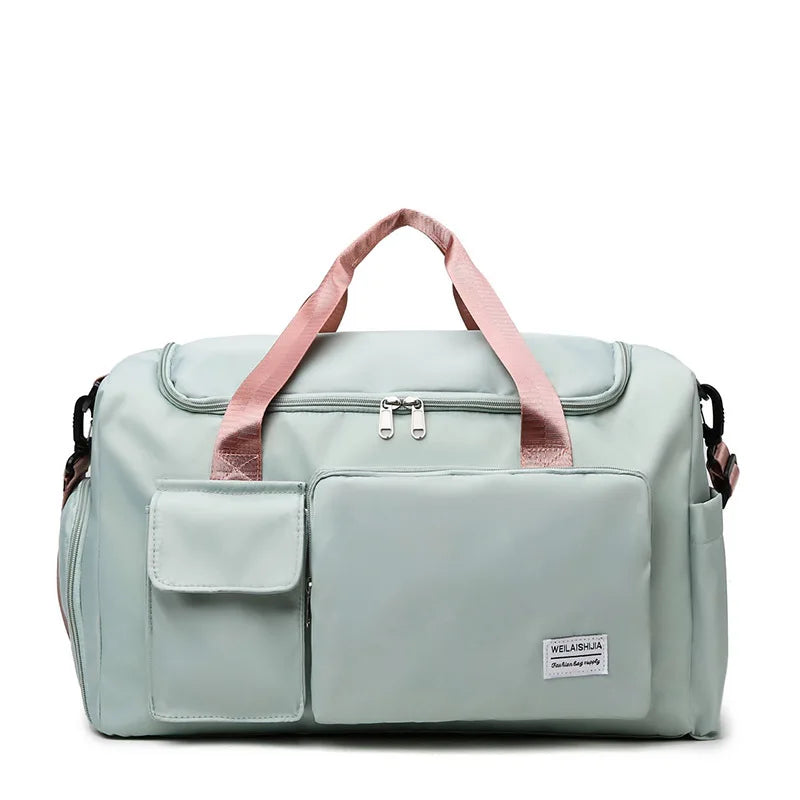 Large-capacity Travel Luggage Bag, Portable Sports Zipper Handbag, Multifunctional Overnight Bag Unisex Bag For Daily Use