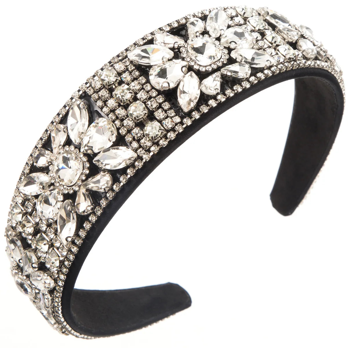 Ins Fashion Gold/Silver Pearl Hair Band Luxury Baroque Rhinestone Headband Girls Sweet Headwear Hair Accessories Wholesale
