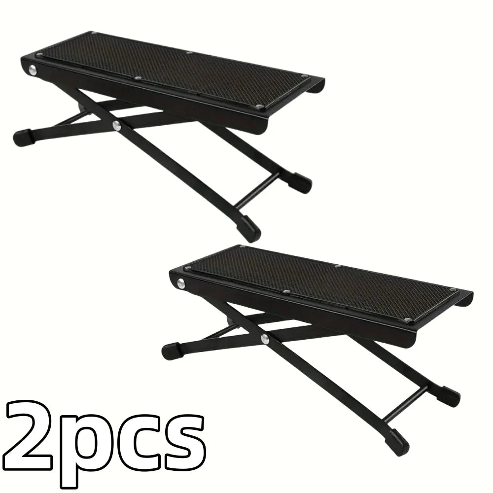 Adjustable Folding Footrest 4-Height Levels Non-Slip Pedicure Platform Stable Pedal Stand for Beauty Salons Toe Nail Care Tool