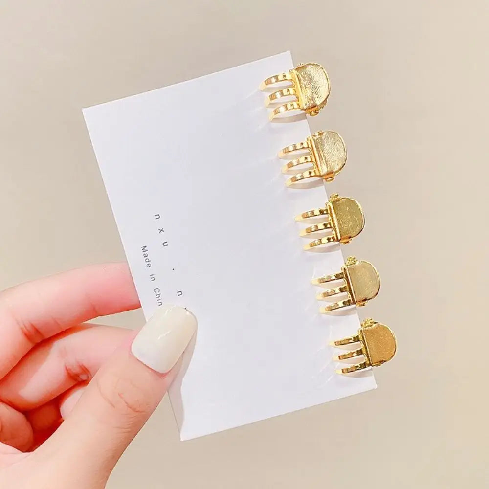 5pcs/lot antique copper small mini hair claws jaw crab clamp clips pin metal  grey color hair accessories for women goody