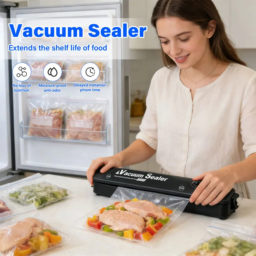 Hot sell Food Sealing Portable Home Vacuum Kitchen Helper Automatic Packaging Machine Food Vacuum Sealing Machine