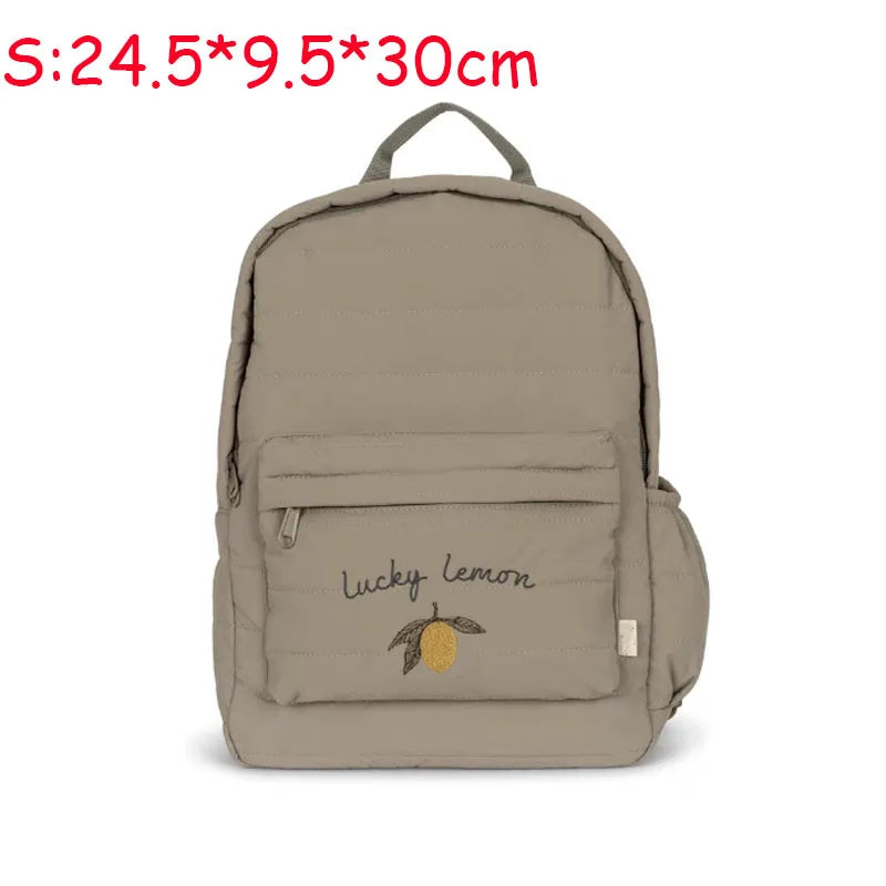 KS Baby Backpack Primary Schoolbag Kindergarten Kids Bags Brand Traveling Mom Cherry Lemon Children's Boys Girls Gift Storage
