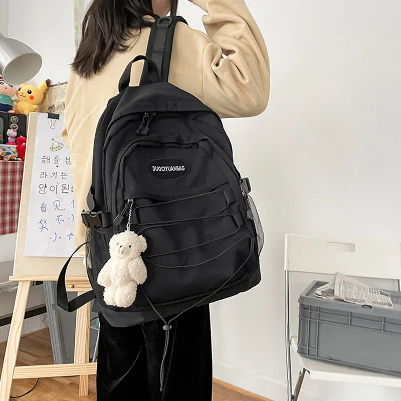Fashion Girl College School Bag Casual Simple Women Backpack Leopard Book Packbags for Teenage Travel Shoulder Bags Laptop Bag